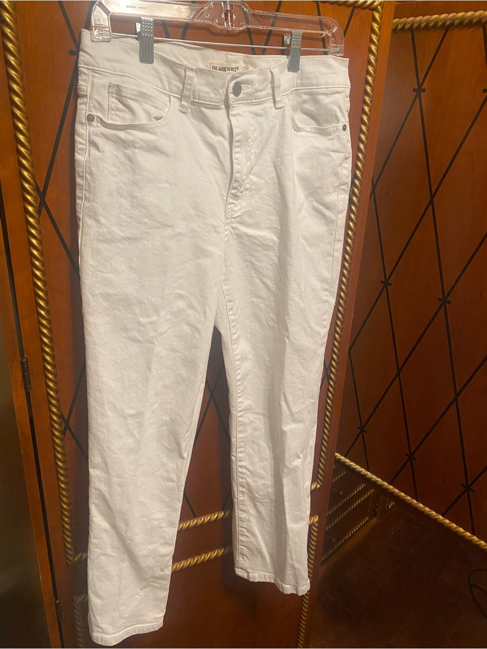 Blank NYC Straight-Leg White Jeans